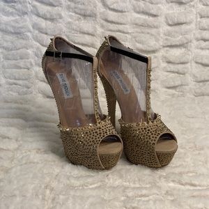 Steve Madden Angelz Gold Multi Heels